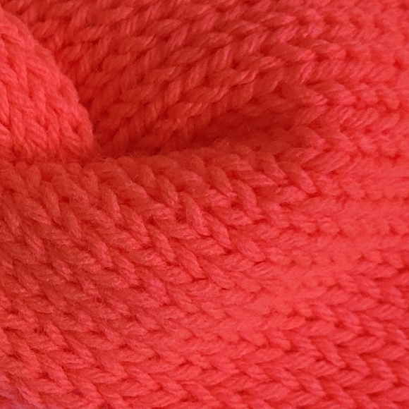 🧡⚡ Neon Orange Twisted Knit Headband – Handmade · One Size - Picture 5 of 5